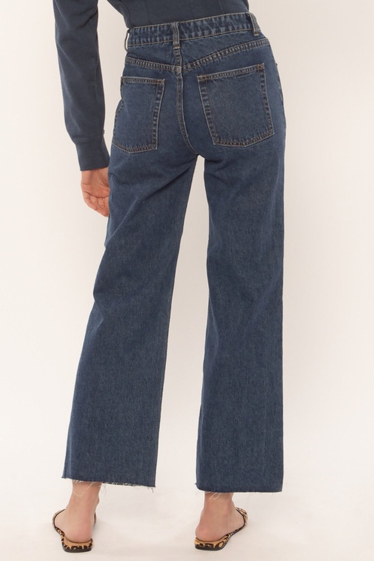 Amuse Society Gabi crop flare denim pant