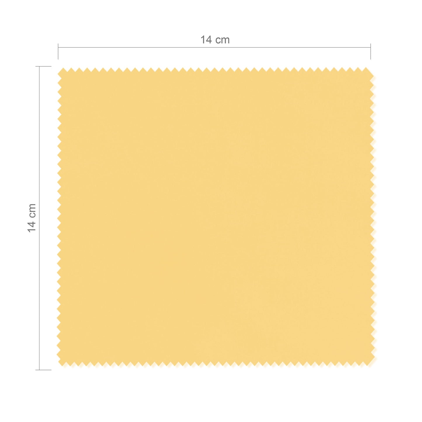 AAwipes Eyeglasses Cleaning Cloth Bulk - Yellow, 5.52 x 5.52 in, 100 Pack (V1545) Logo-Free