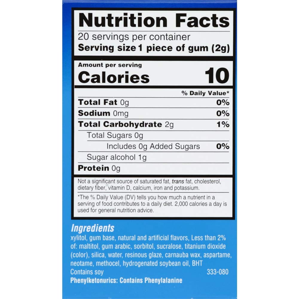 ACT Dry Mouth Moisturizing Gum – Soothing Mint, Sugar Free (20 Count) 3 Pack