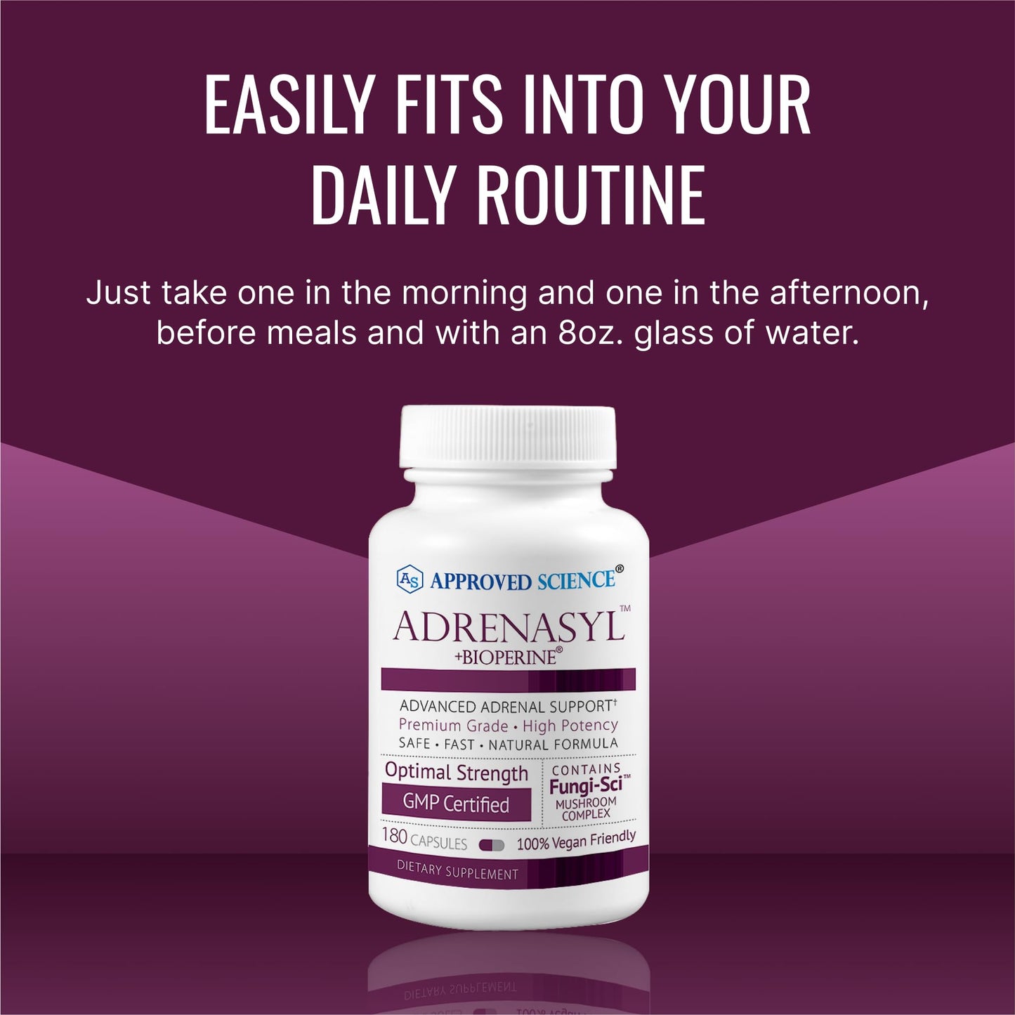 Approved Science Adrenasyl Adrenal Gland Support - 180 Count - Pack of 2