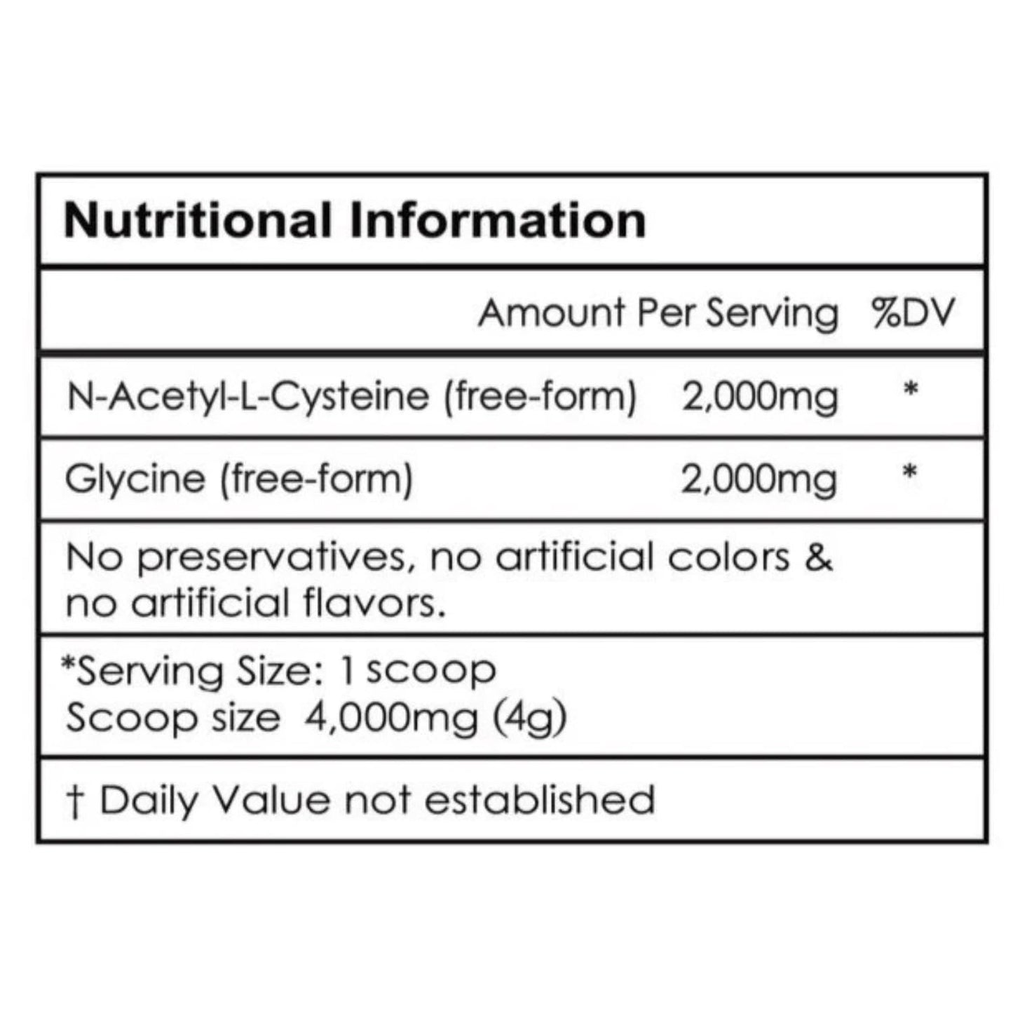 Aeternum GLYNAC Powder 120g – GlyNAC for Cellular & Mitochondrial Health