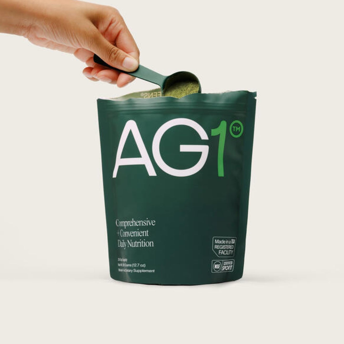 AG1 Greens Powder Refill Pouch – 75 Vitamins, Multivitamin & Probiotic | Gut Health