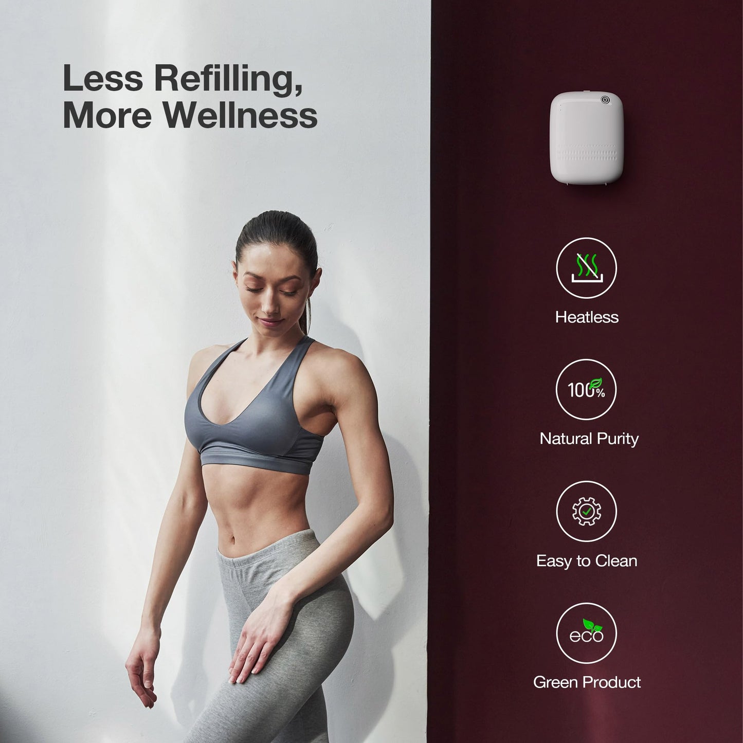 Airversa Waterless Diffuser 400 mL | Up to 2000 sq ft | ANW-White