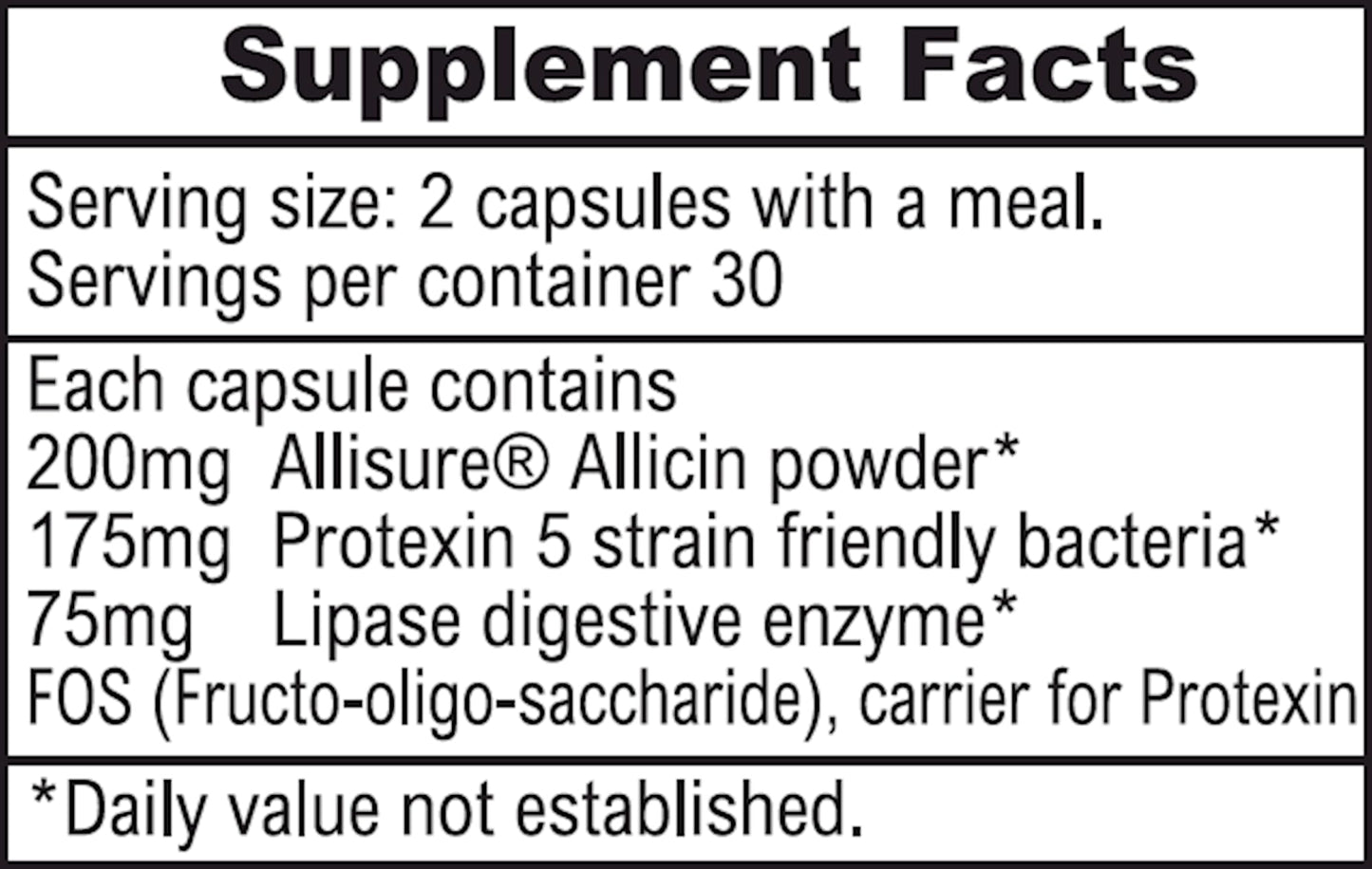 ALLIMAX PrePro - 60 Caps | Stabilized Allicin Plus Prebiotics, Probiotics & Digestive Enzymes