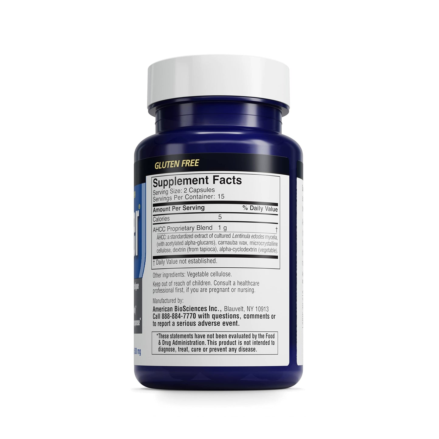 American BioSciences ImmPower AHCC 6-Pack – Enhanced Immune Support, 500 mg per Capsule, 30 Vegetarian Capsules
