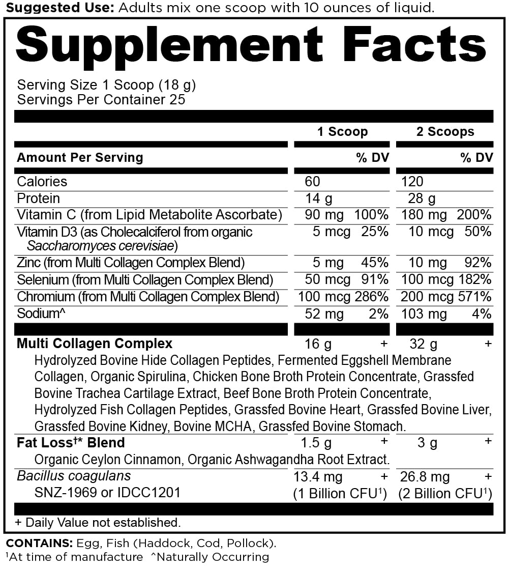 Ancient Nutrition Advanced Hydrolyzed Collagen Peptides Powder with Probiotics & Vitamin C, Cinnamon Flavor, 25 Servings
