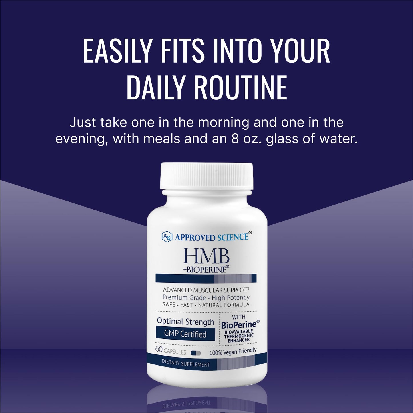 Approved Science HMB - 1500 mg per Serving | 60 Vegan Capsules (Pack of 3)