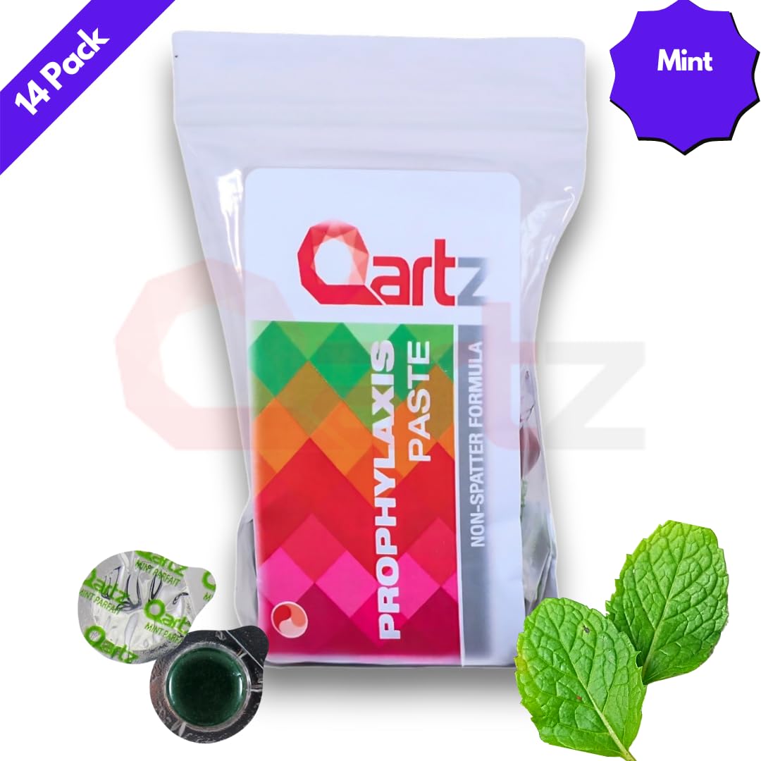 Mint Flavored Professional Strength Tooth Polish (Coarse) - 14 Cups, USA Made