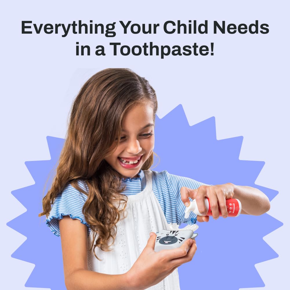 autobrush Fluoride Foaming Toothpaste for Kids – Strawberry, Pack of 3