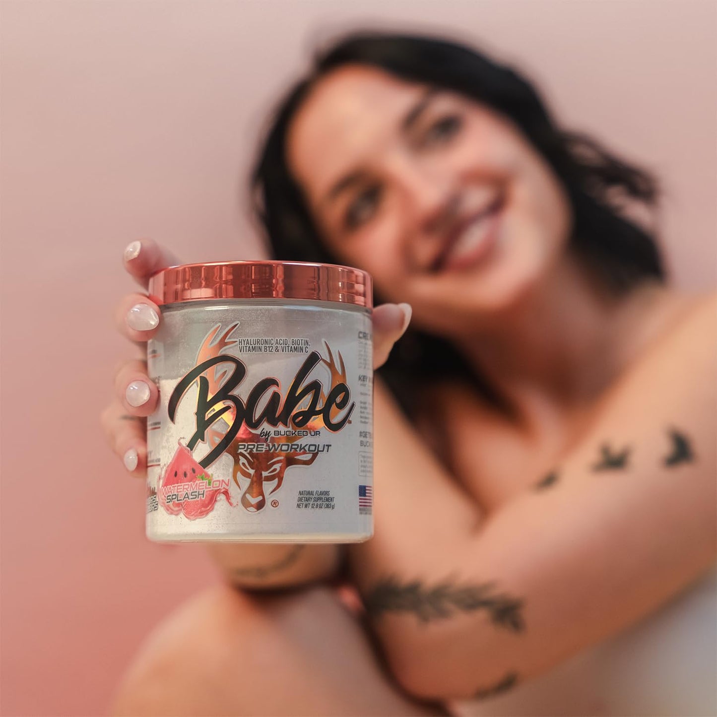 Bucked Up Babe Pre-Workout for Women – Watermelon Splash | 30 Servings | 12.8 oz
