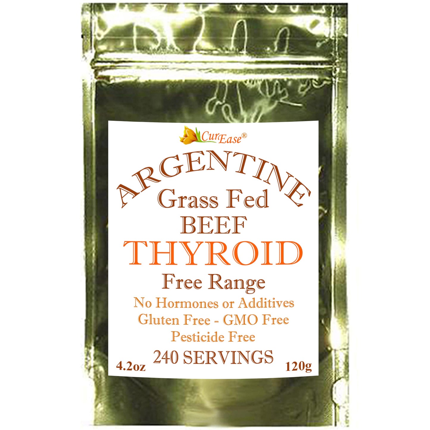 Beef Thyroid Powder – Grass-Fed & Finished Argentine (4.2 oz)