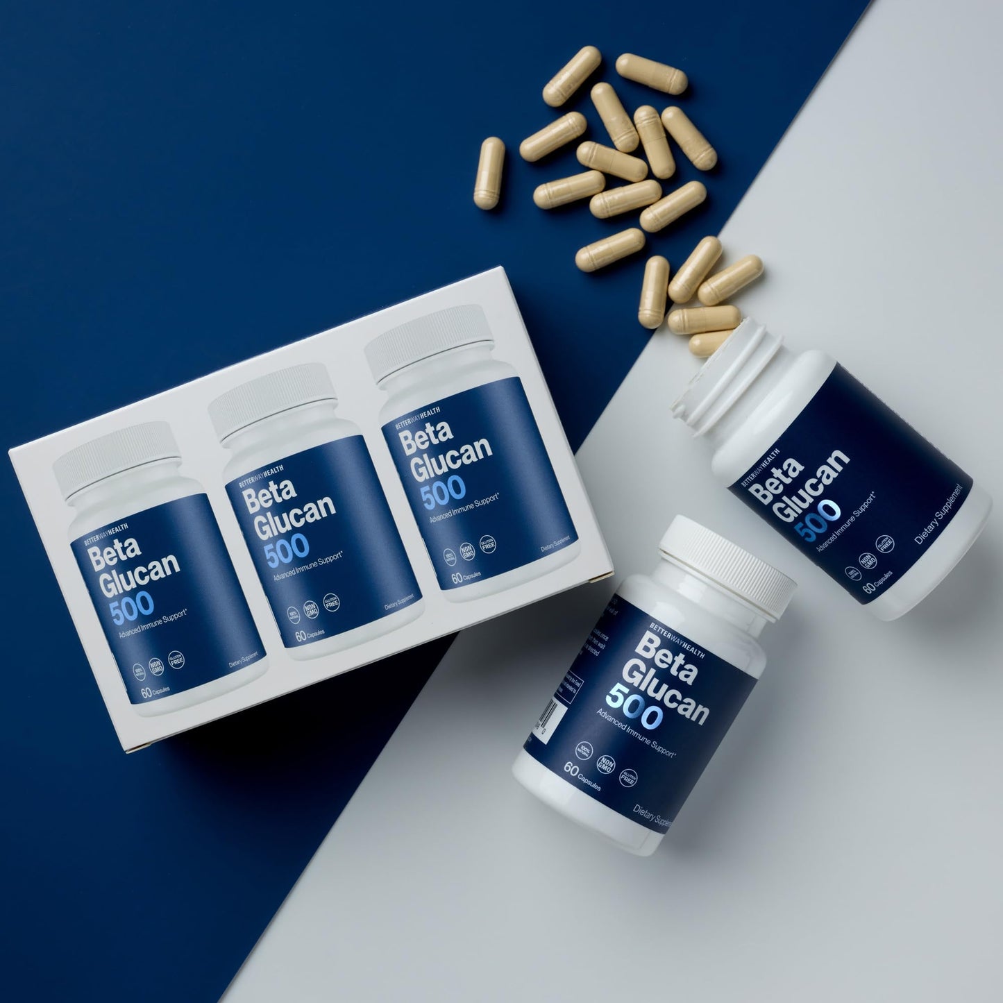 Better Way Health™ Advanced Immune Readiness — Beta Glucan 500 (Pack of 3)