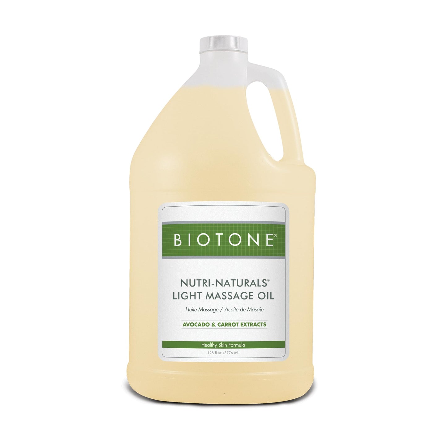 BIOTONE Nutri Naturals Light Massage Oil Gallon | Non-Greasy Skin Glide