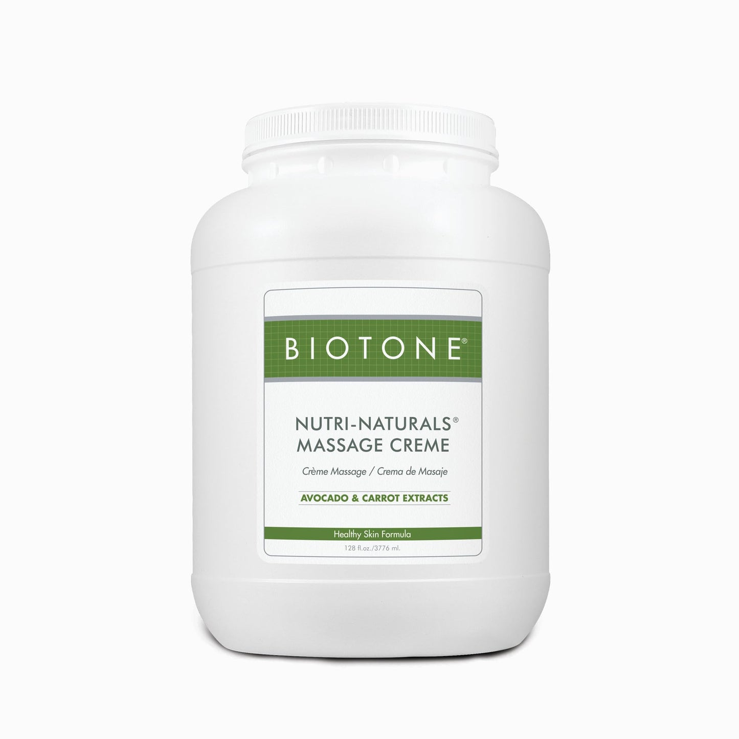 Biotone Nutri Naturals Massage Creme Gallon - Light Massage Oil for Smooth, Nourished Skin