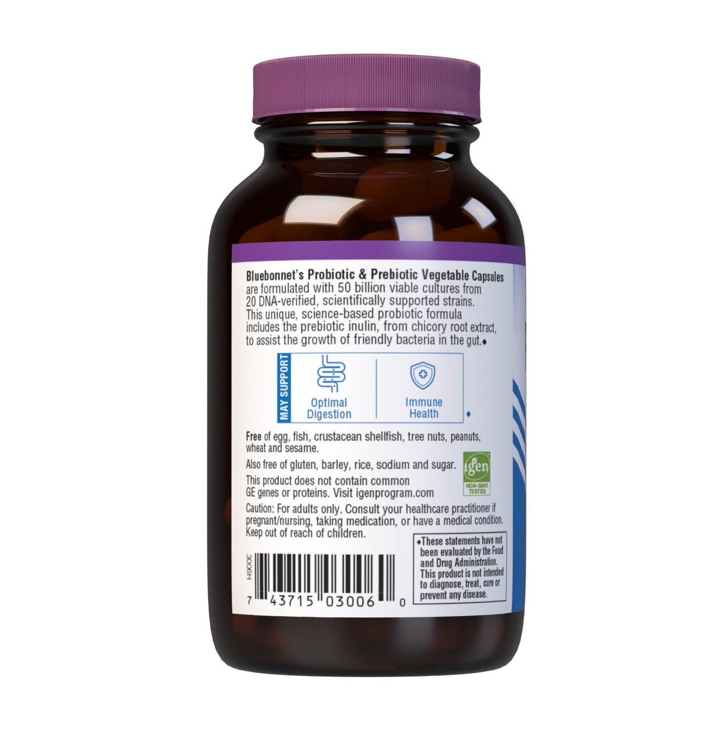 Bluebonnet Nutrition Advanced Choice Probiotic 50B - 30 Count (Cold Pack)