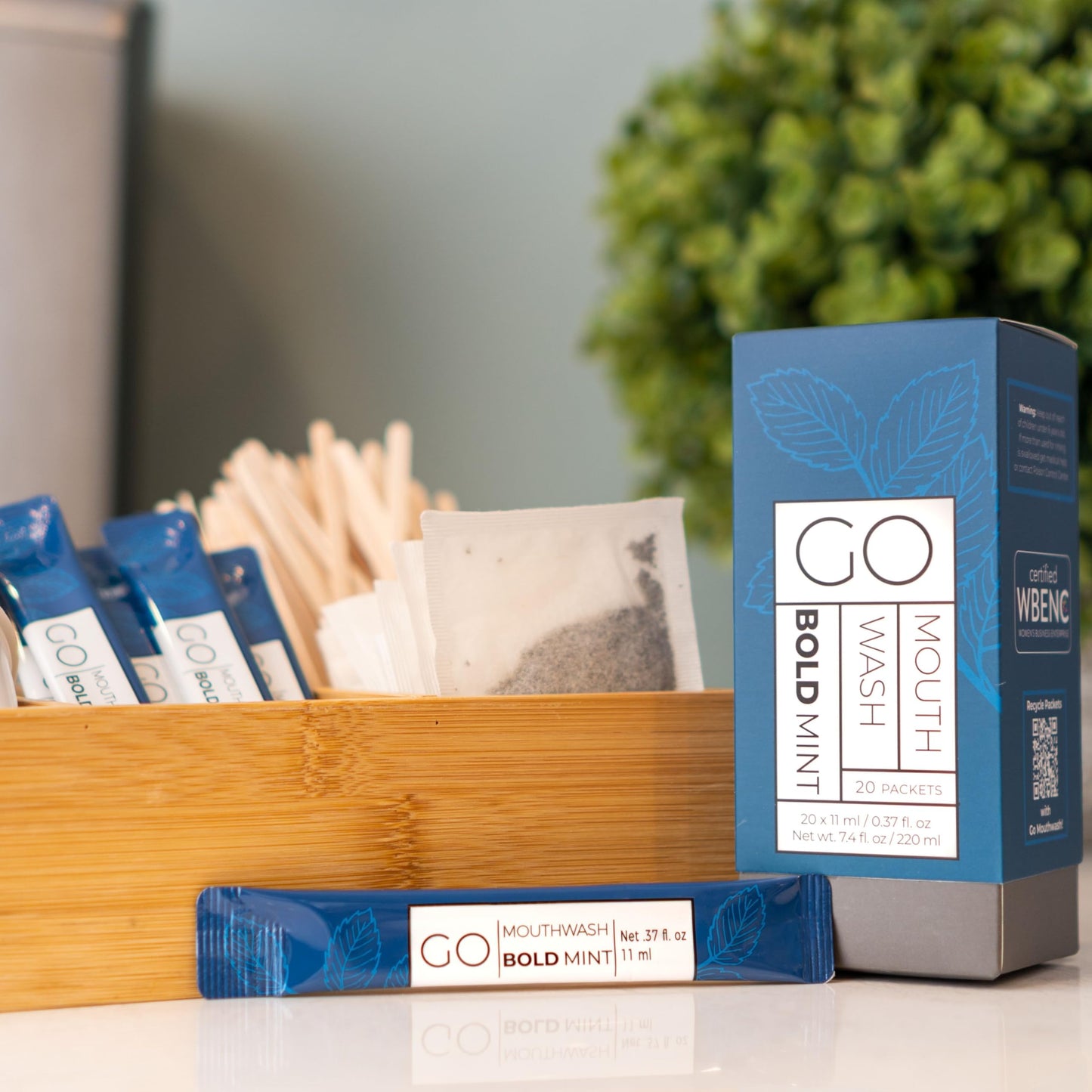 Bold Mint GO Travel Mouthwash Packets – Individual Mini Mouthwash for Fresh Breath – TSA-Approved Travel Size