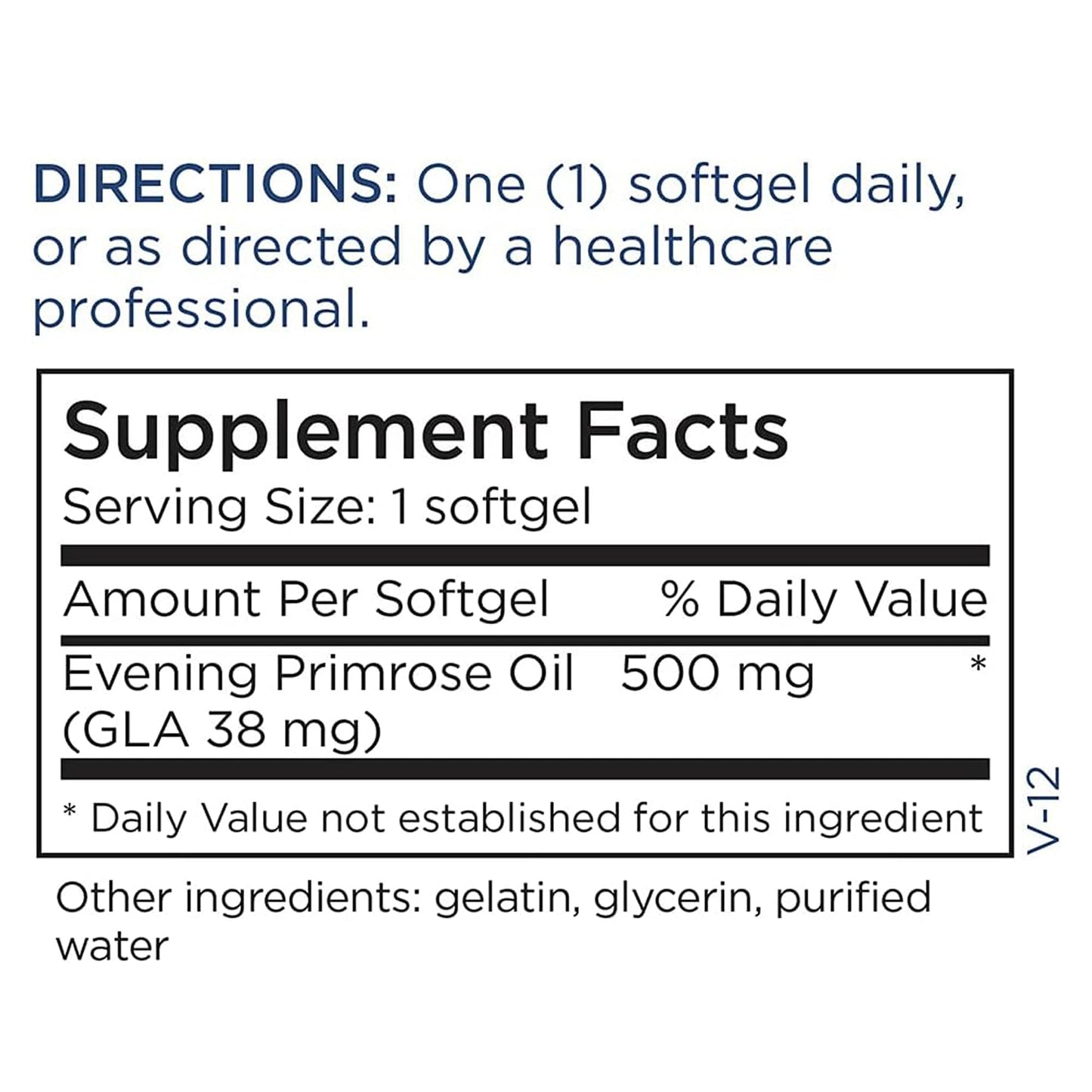 Metabolic Maintenance Evening Primrose Oil Capsules – 500 mg, 180 Softgels – Cold-Pressed