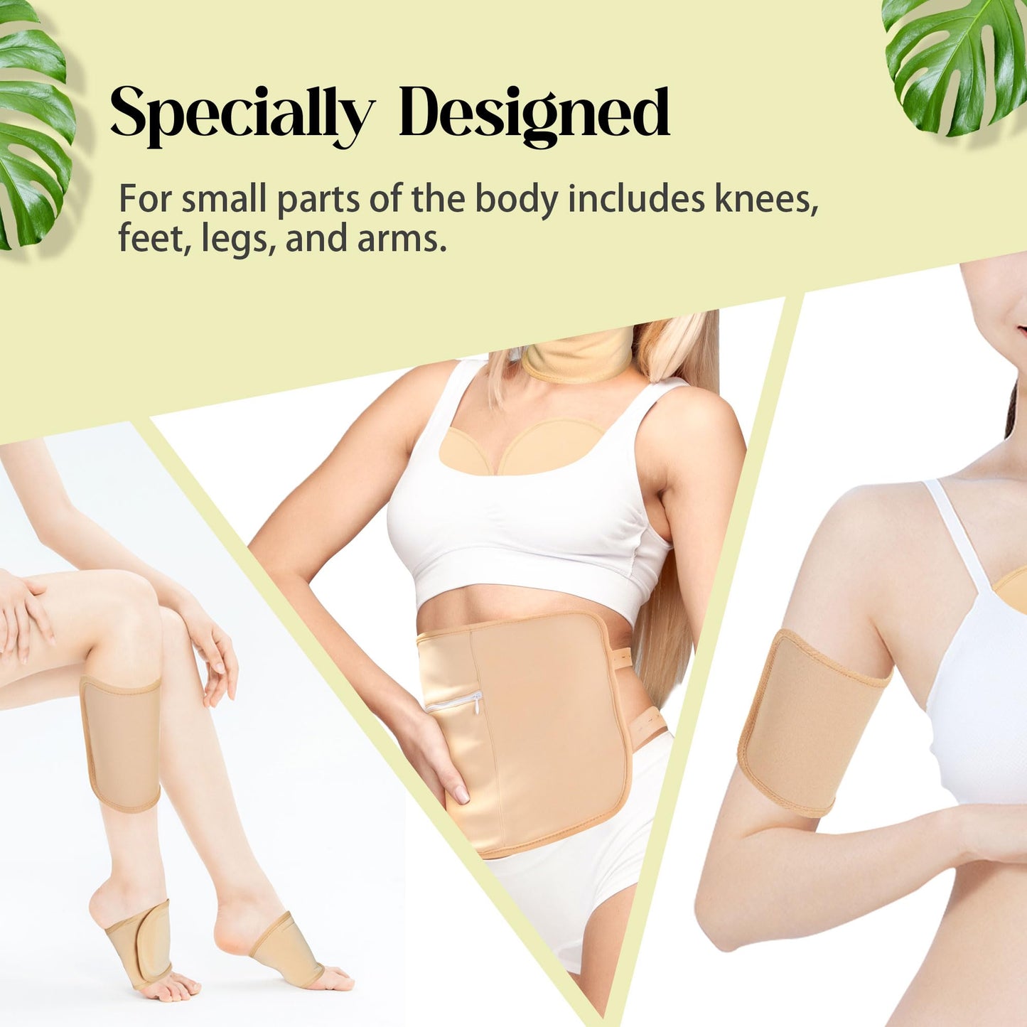 9 Pcs Castor Oil Pack Wrap Kit — Organic Cotton, Reusable Pads, Adjustable Straps