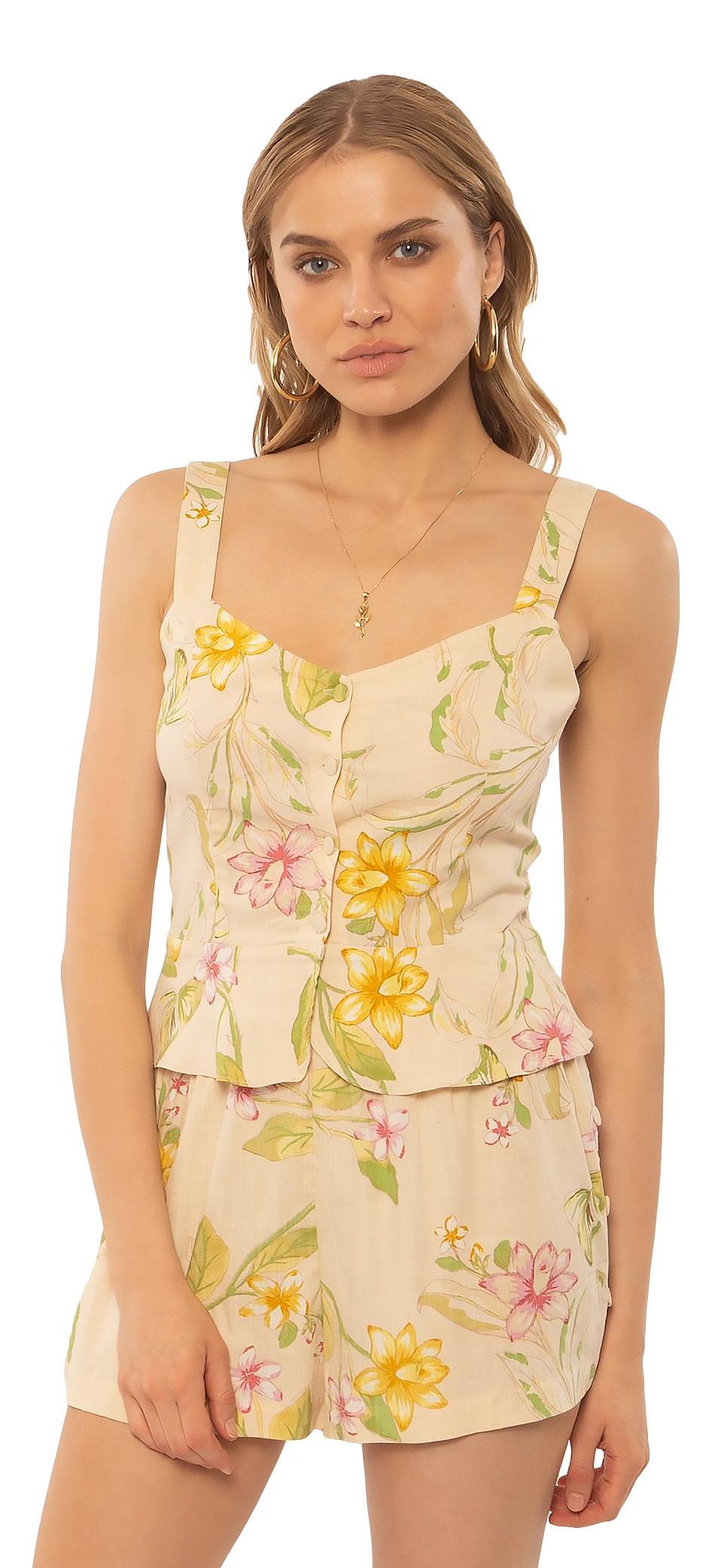 Amuse Society Siva Tank woven blouse