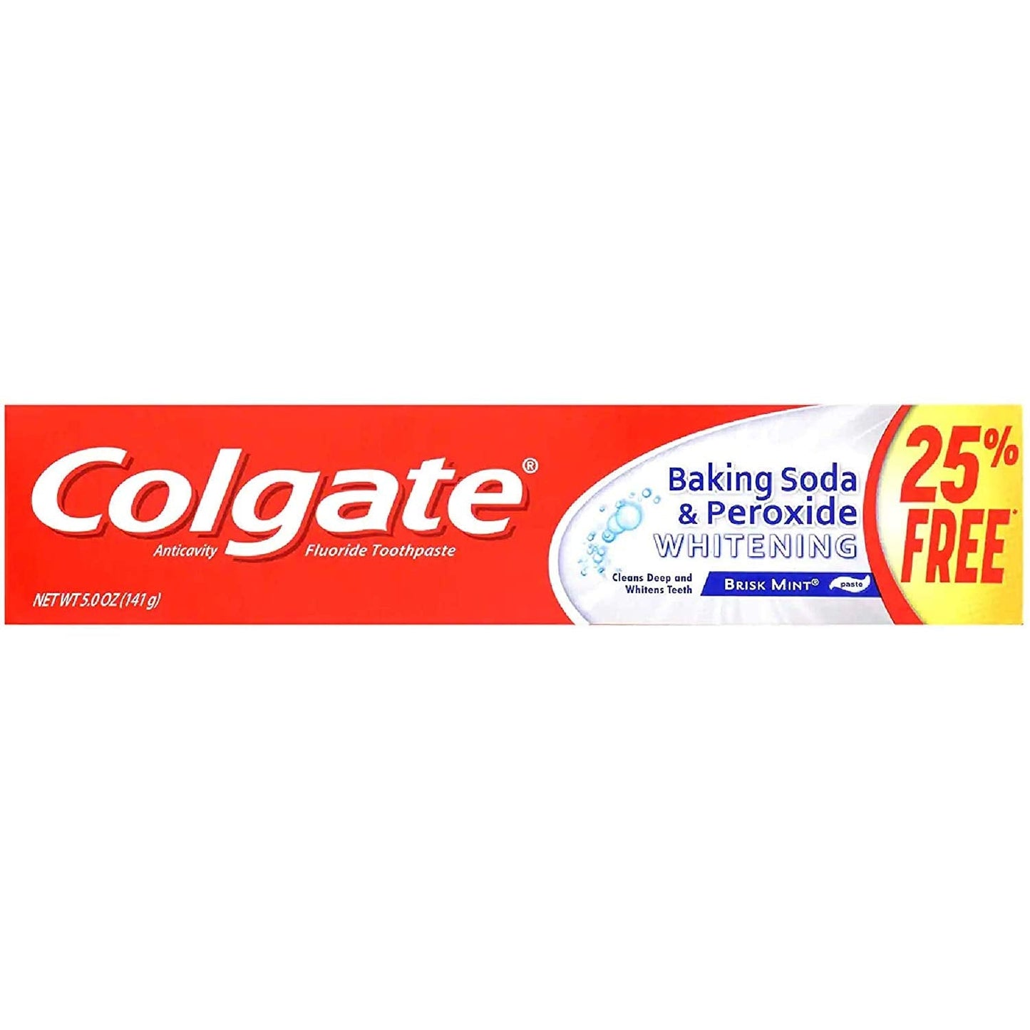 Colgate Baking Soda & Peroxide Whitening Toothpaste – Brisk Mint, 5 oz