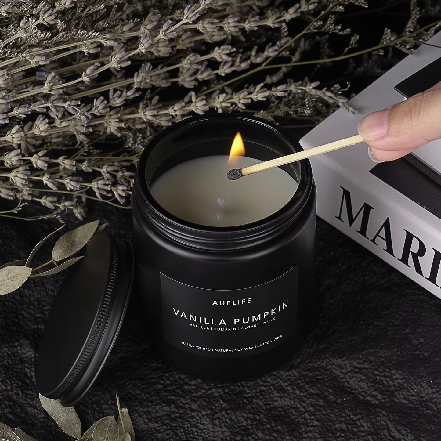 Fall Candle | Vanilla Pumpkin Scented Candle – 7 oz | Autumn Aromatherapy Gifts