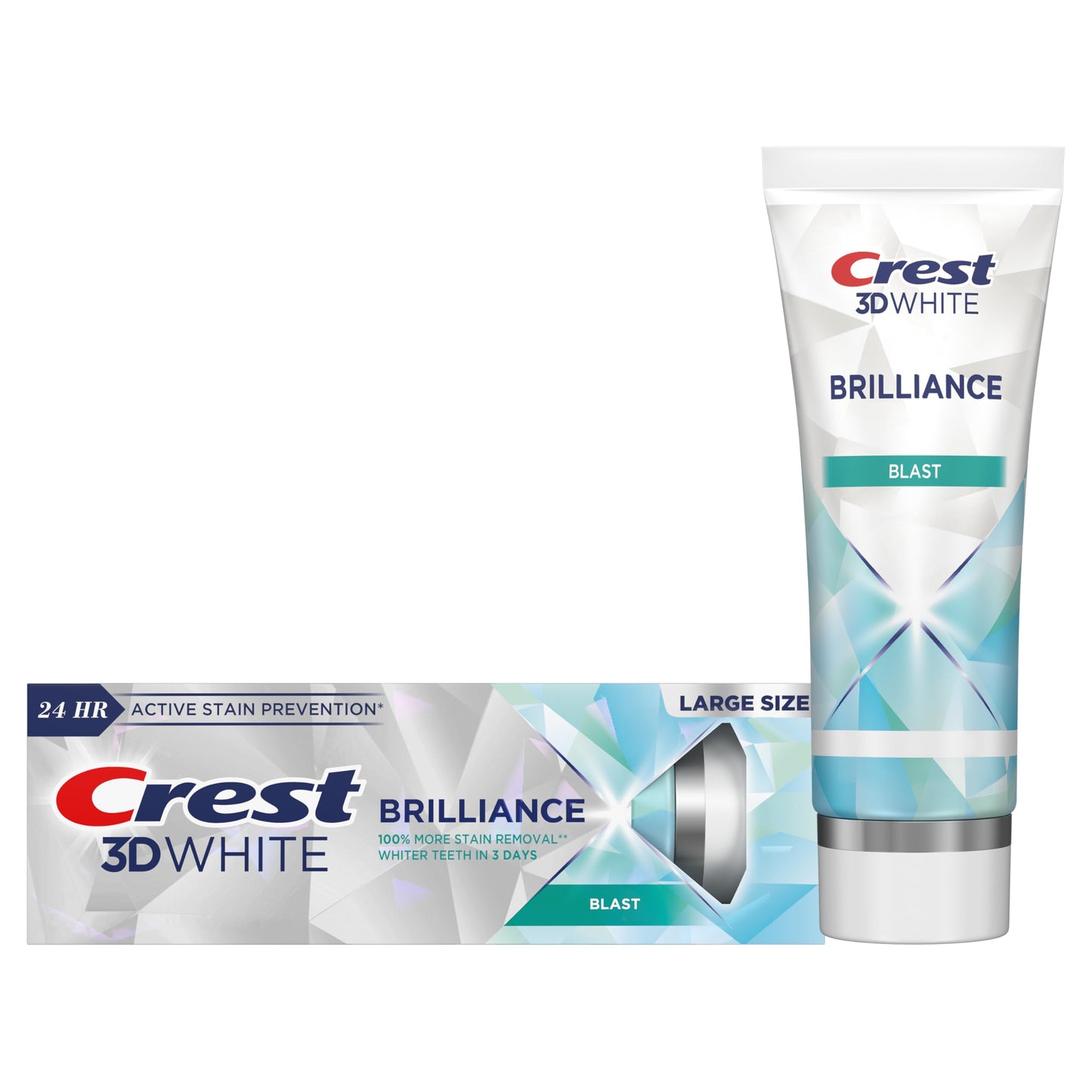 Crest 3D White Brilliance Blast Toothpaste 4.6 oz – Whitening & Fluoride