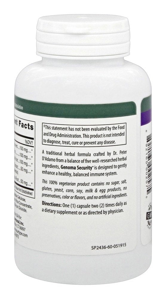 D'Adamo Genoma Security 60 Count | Personalized Nutrition