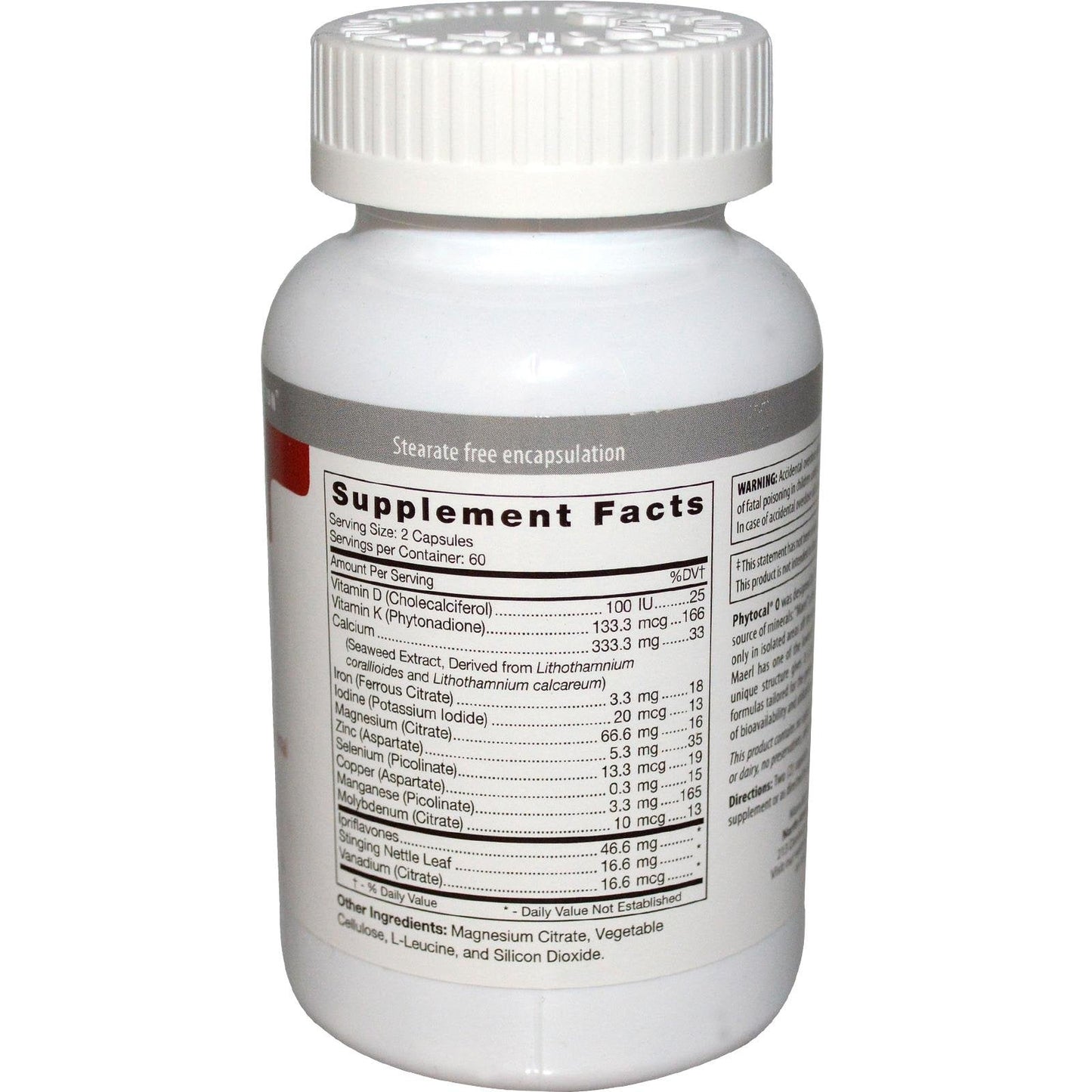 D'Adamo Phytocal O 120 vcaps - Multimineral Supplement for Type O