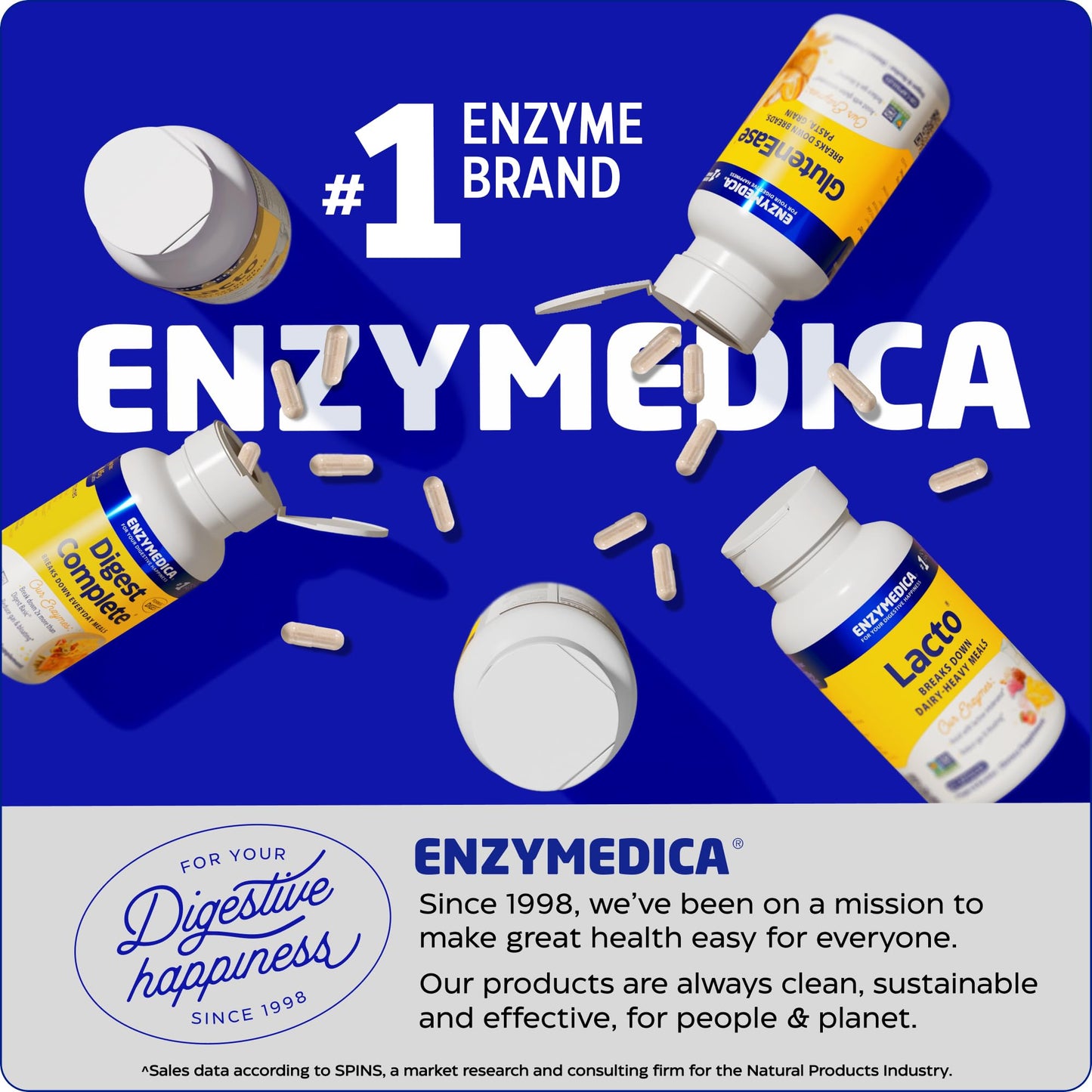 Enzymedica Digest Spectrum - Advanced Digestive Enzymes for Gas & Bloating (30 Caps)