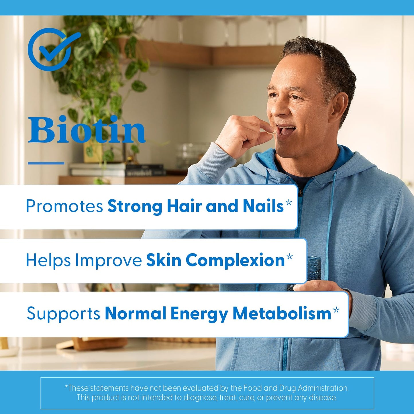 Doctor's Best Biotin - Hair, Skin & Nails | 10,000 mcg | 120 Veggie Caps | Non-GMO, Gluten Free, Soy Free, Vegan
