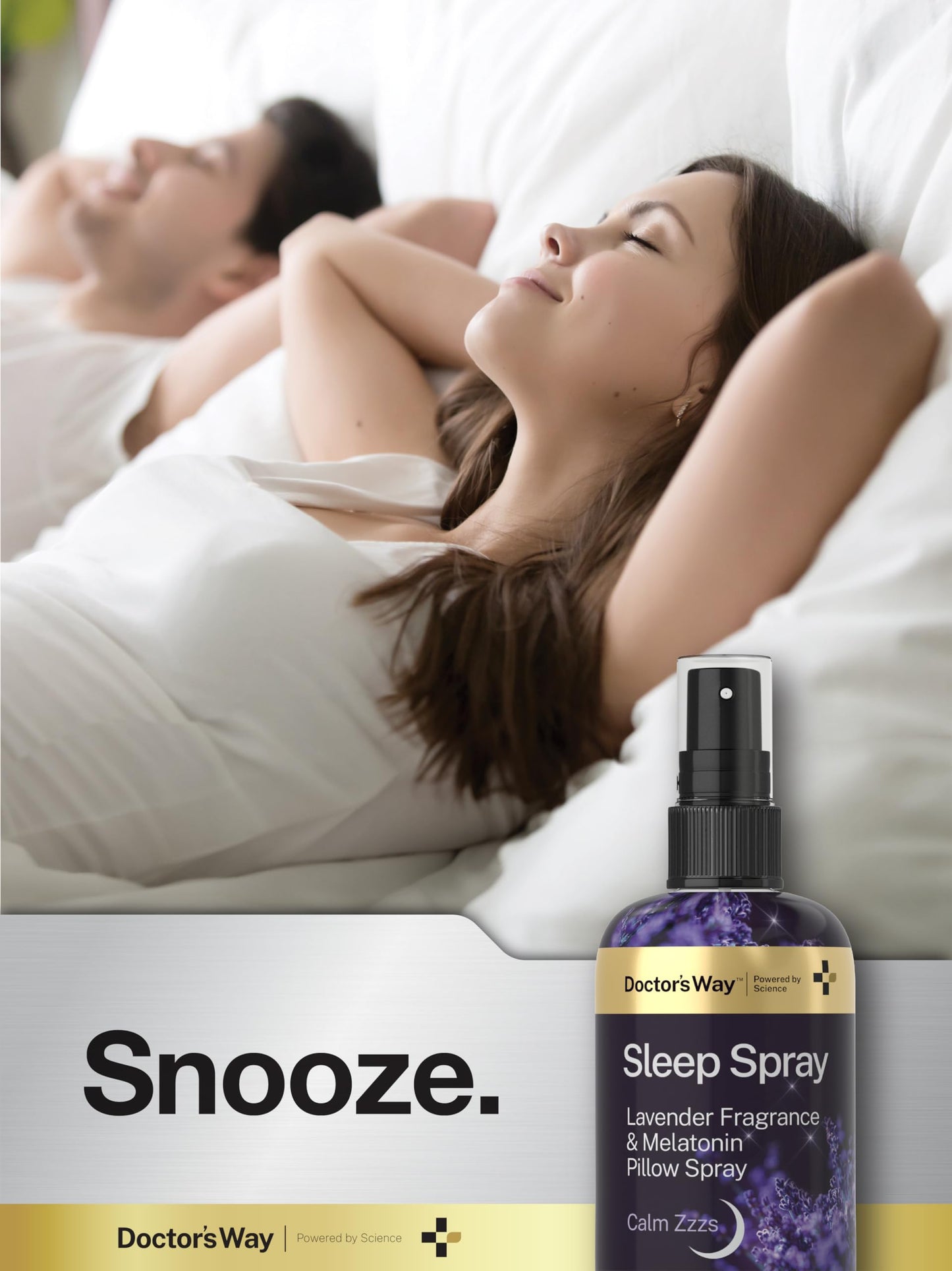 Doctor's Way Sleep Spray 8oz - 3 Pack | Lavender & Melatonin | Non-GMO, Gluten Free