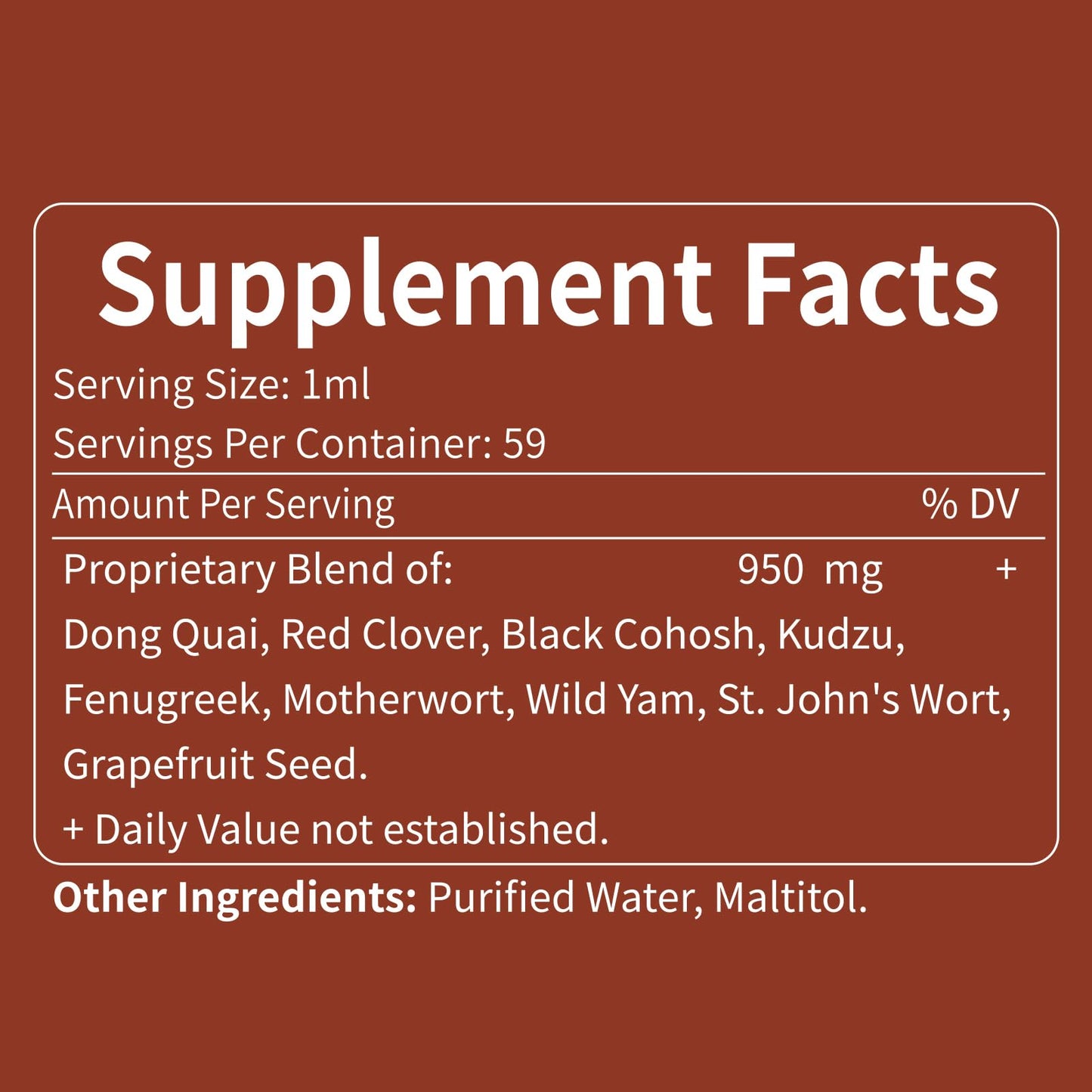 Eubrition Dong Quai Liquid Supplement for Women - Menopause & PMS Relief, 2oz