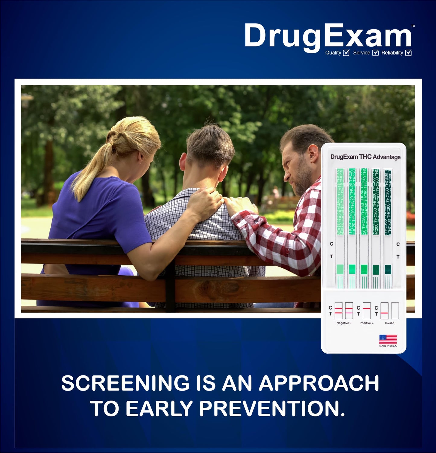 3 Pack DrugExam Multi Drug Screen Test – Urine THC Detection with Detailed Instructions