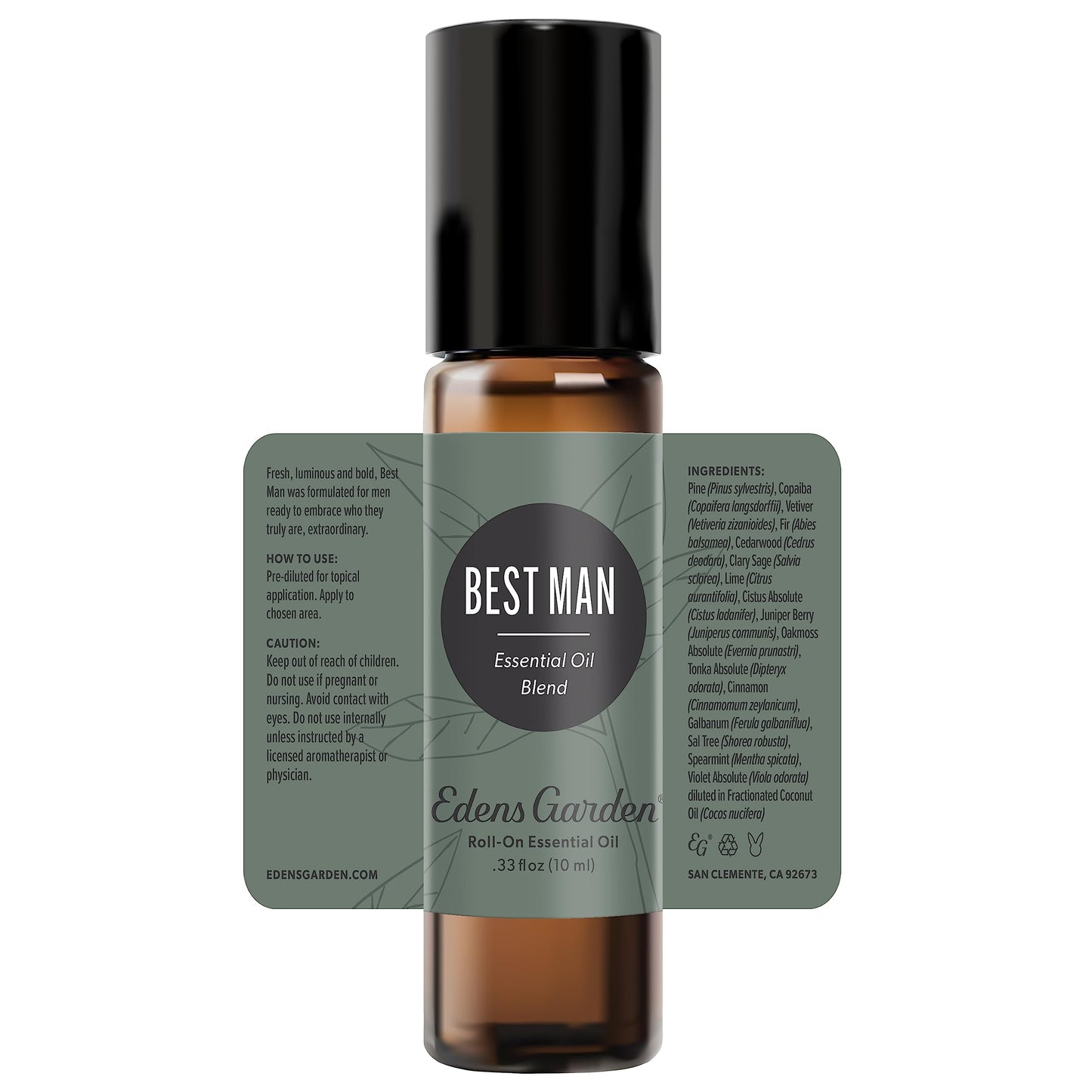 Edens Garden Best Man Essential Oil Roll-On - 100% Pure, Premium Grade