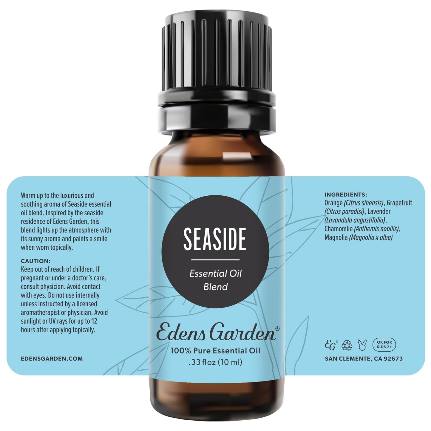 Seaside Essential Oil Blend by Edens Garden — 100% Pure, Premium Grade (10 ml)
