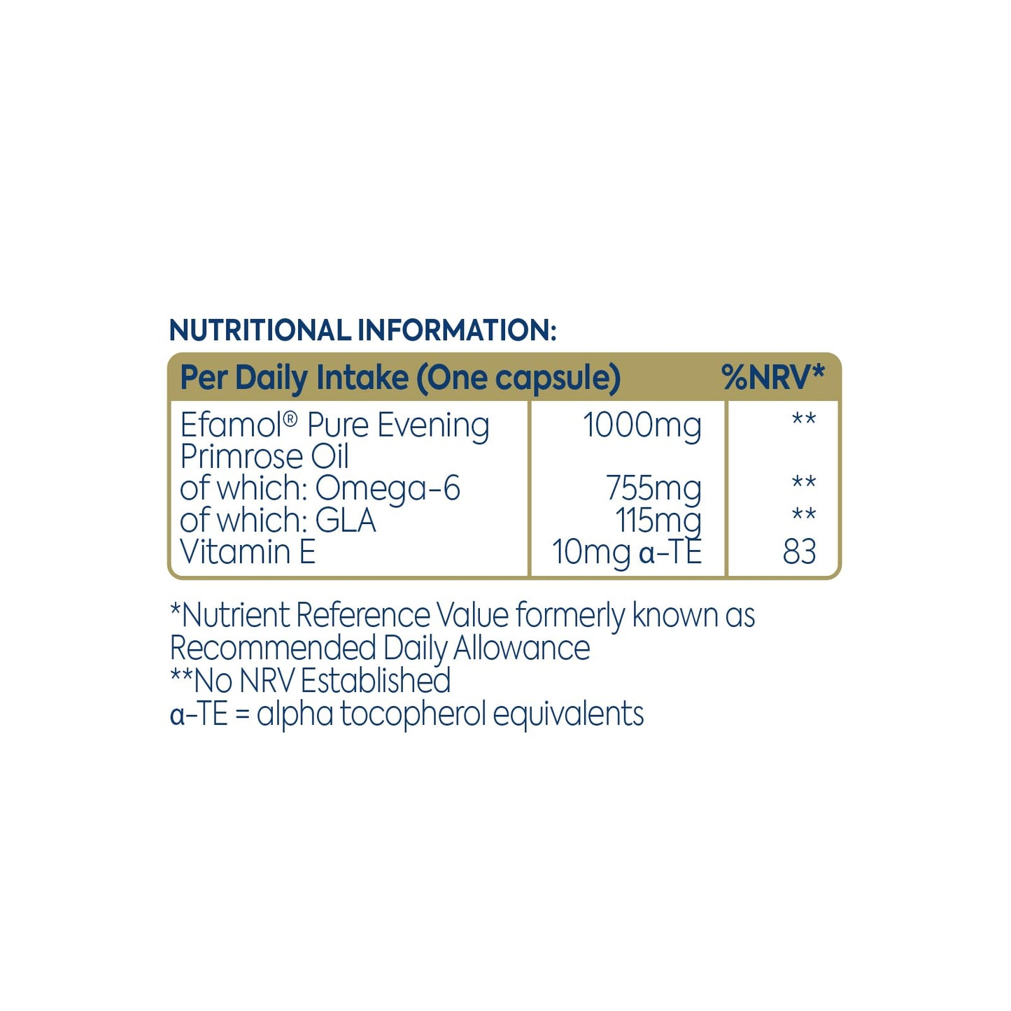 Efamol Evening Primrose Oil 1000mg – 30 Capsules | EPO Supplement