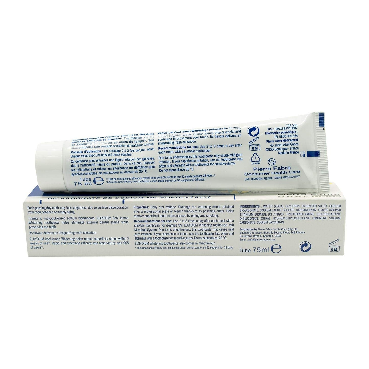 Elgydium Whitening Toothpaste with Lemon (75 ml)