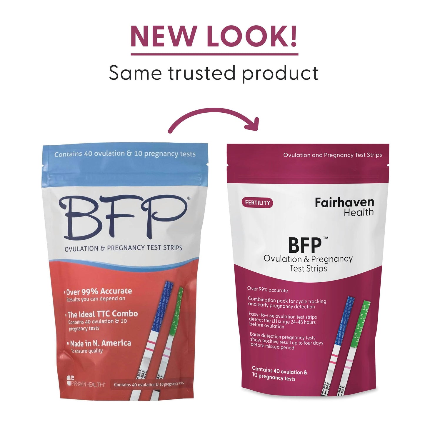 Fairhaven Health BFP Kit - 40 Ovulation & 10 Pregnancy Strips