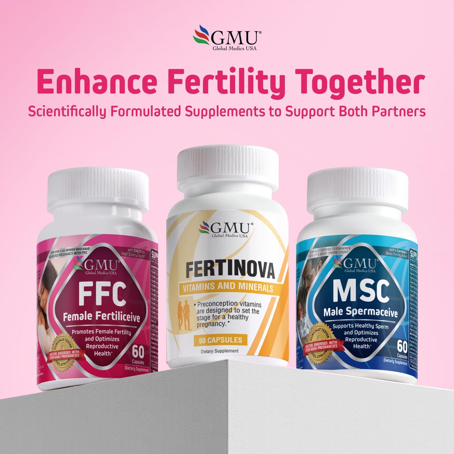 FFC Female Fertiliceive -Clinically Tested Hormonal Support Formula |65% Pregnancy Rate in 3 Months |4,000+ Real-World & 500+ Doctor-Verified Pregnancies |Supports Ovulation & Egg Health | Halal