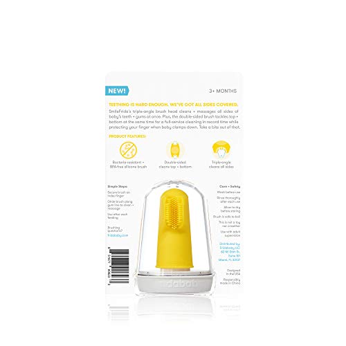 Frida Baby Finger Toothbrush with Storage Case – 3 Months+ | Teething Care