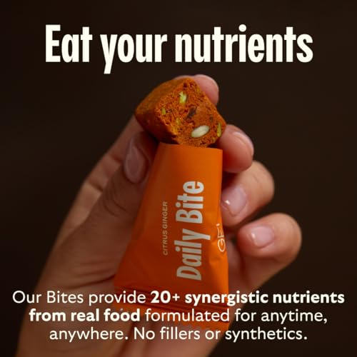 GEM Daily Multivitamin Bite for Women & Men – 28 Servings, Real-Food Nutrition