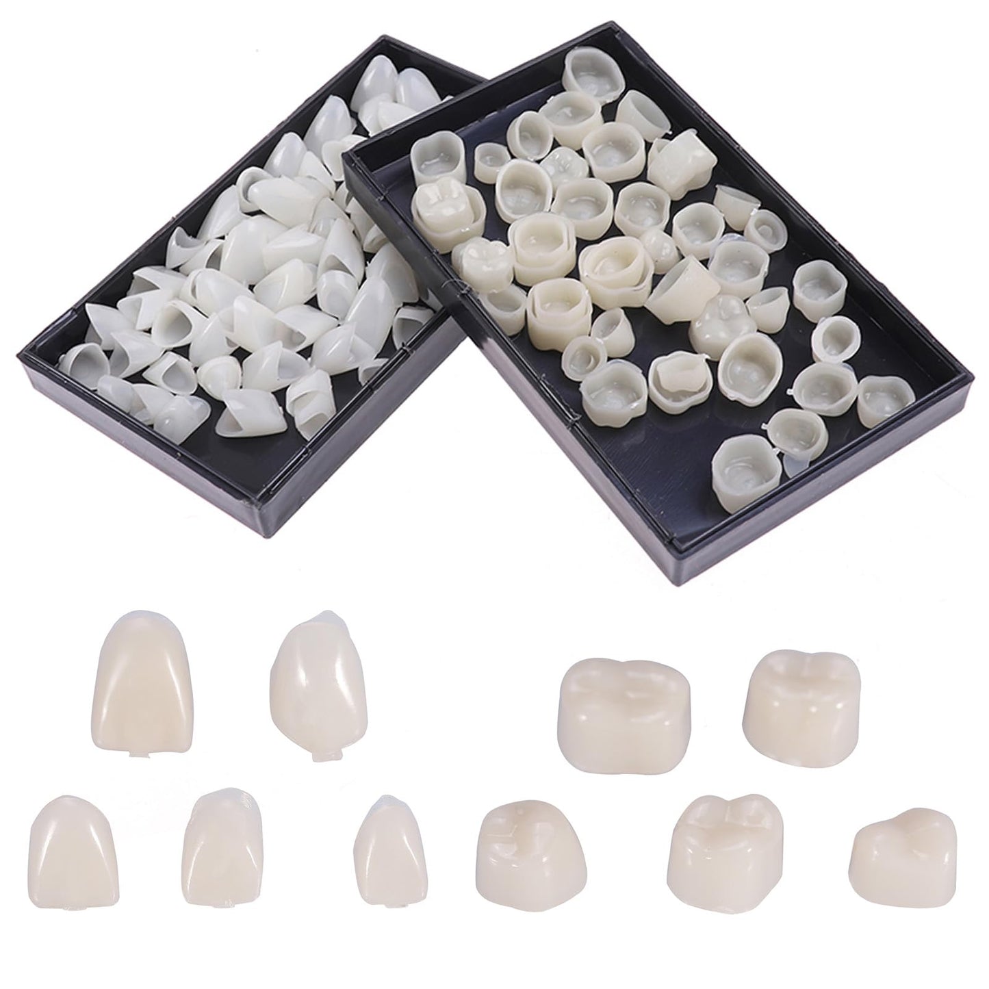 Geodurn Temporary Fake Tooth Caps & Crowns – 120 Pcs for Teaching or DIY