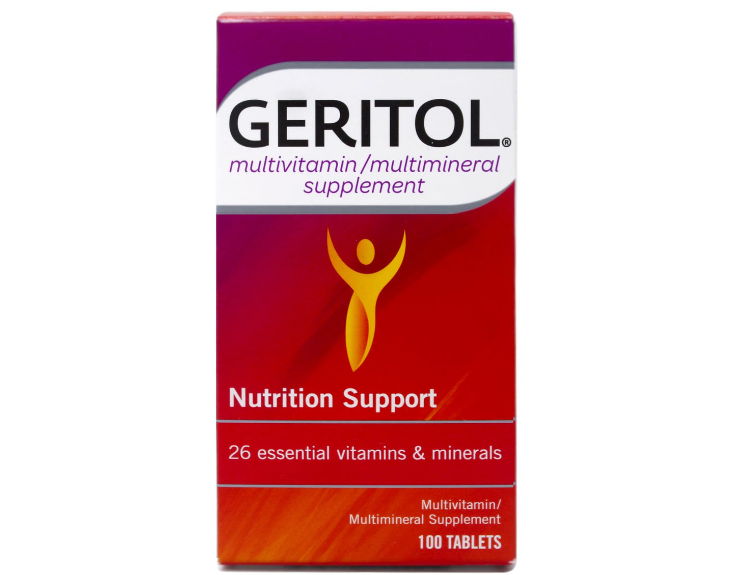 Geritol Complete Tablets 100 Count – Multivitamin with 26 Vitamins & Minerals