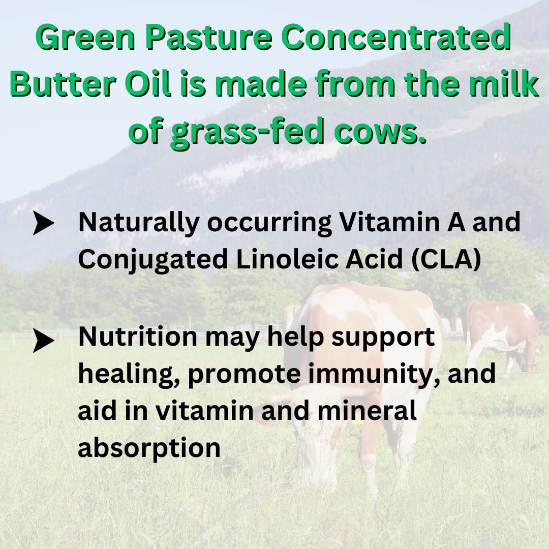 Green Pasture Fermented Cod Liver Oil & Butter Oil Blend - 120 Capsules