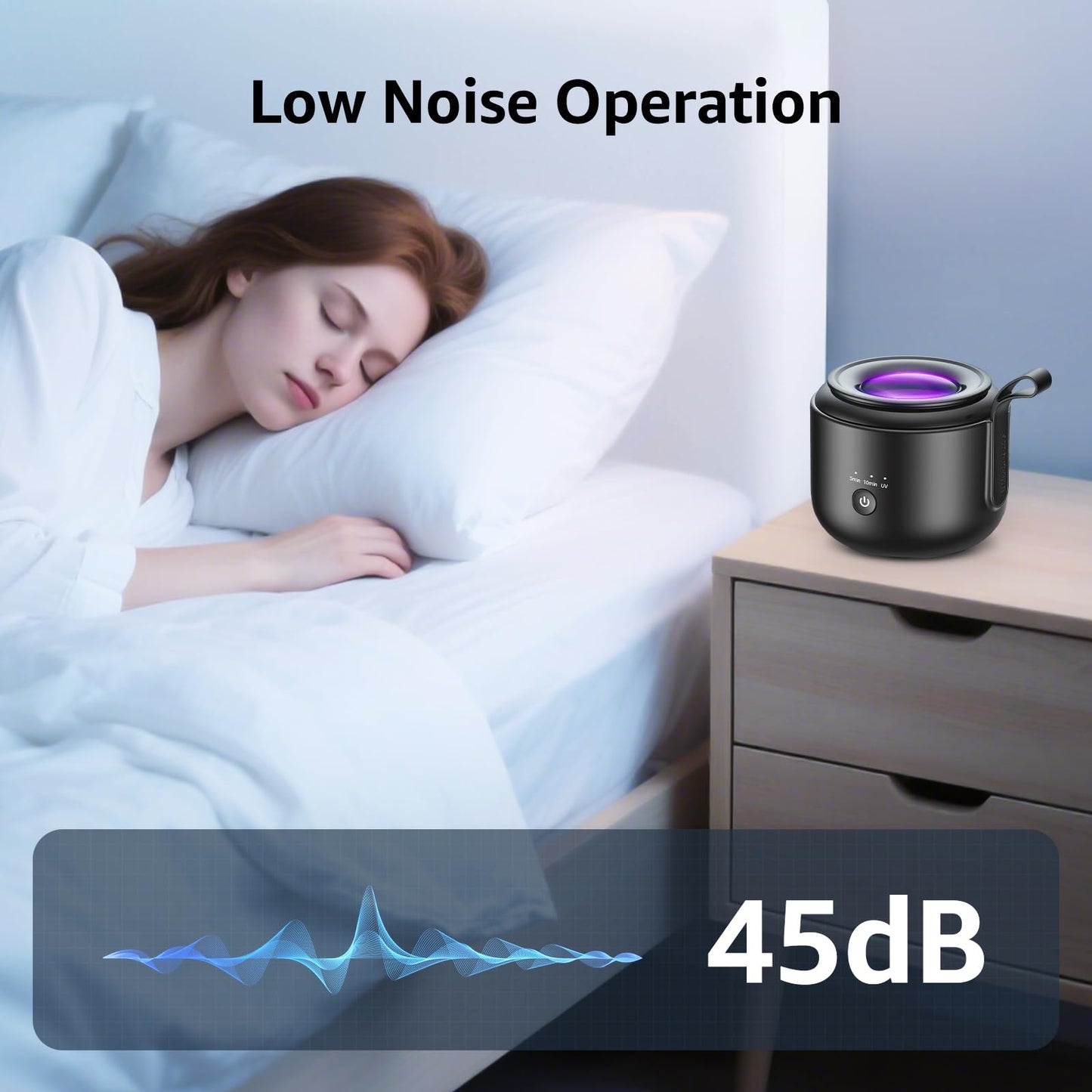 Guyyr Ultrasonic Retainer Cleaner Machine – 48kHz Cordless Waterproof Dental & Jewelry Cleaner