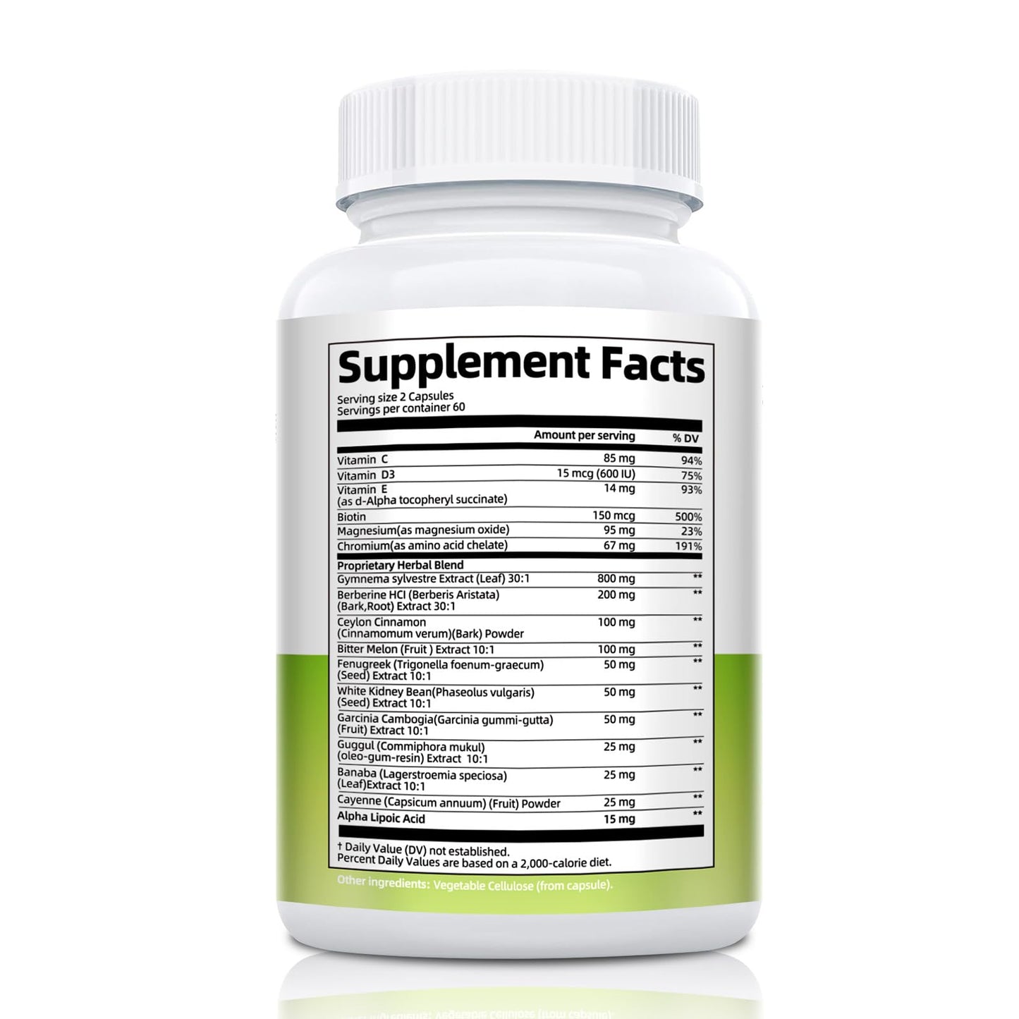 Gymnema Sylvestre 24,000 mg | 17-in-1 Herbal Complex with Berberine, Cinnamon & Chromium