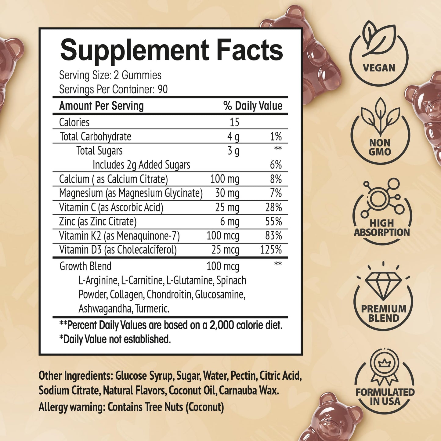 HighSpot Height Growth Gummies – Vitamins for Growth and Bone Support