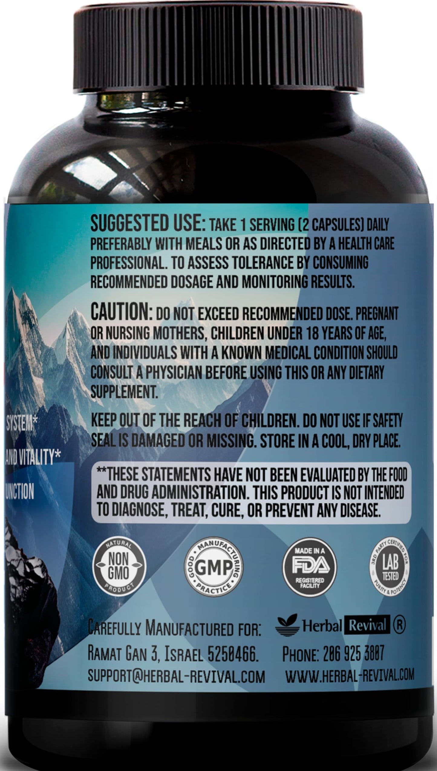 5000mg Himalayan Shilajit Capsules for Men & Women – 40% Fulvic Acid + 85+ Trace Minerals