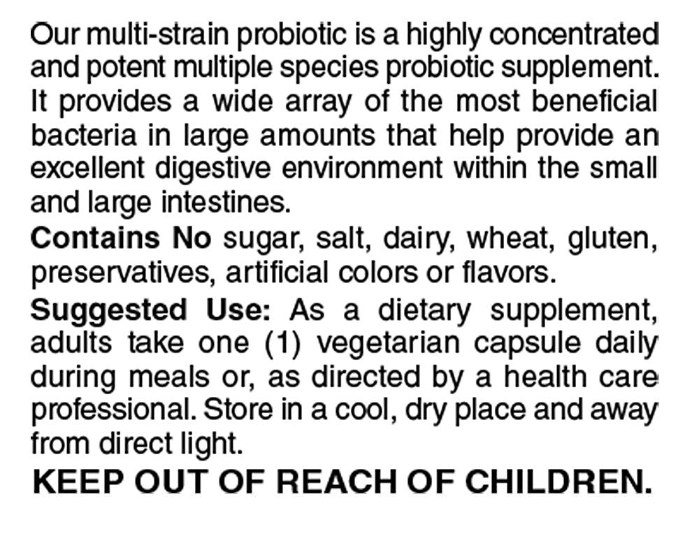 Holly Hill Suprema Dophilus 240 Vegetarian Capsules – Probiotic + Prebiotic Formula