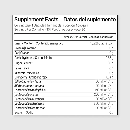 Immunotec PROBIO 3+ with Cranberry | Synbiotic Probiotic + Prebiotic